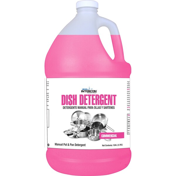 Intercon Chemical COMMERCIAL DISH DETERGENT PINK; 4x1 Gal., 4PK FICCB